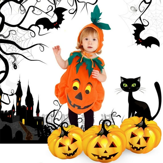 12M-10T Toddler Kids Halloween Costumes With Hat, SILVERCELL Little Boys Girls Sleevelss Jumpsuits Fancy Party Clothes