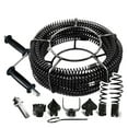 thumbnail image 1 of 12M Household Drain Pipe Dredger Sewer Dredging Machine Extension Spring Set Compression Spring With Crank For 40-100MM Pipe, 1 of 4