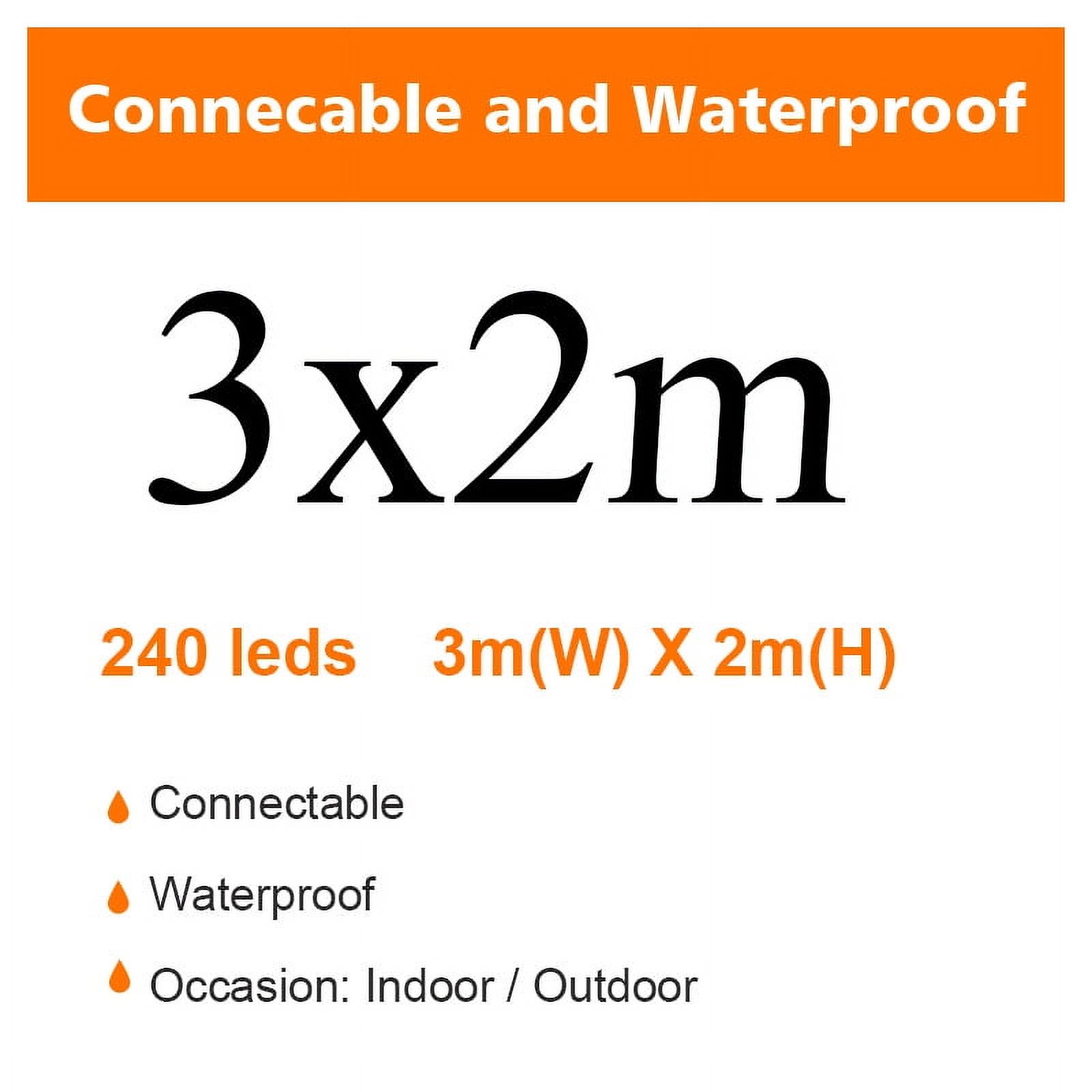 12M LED Curtain Garland String Lights Wedding Christmas Light