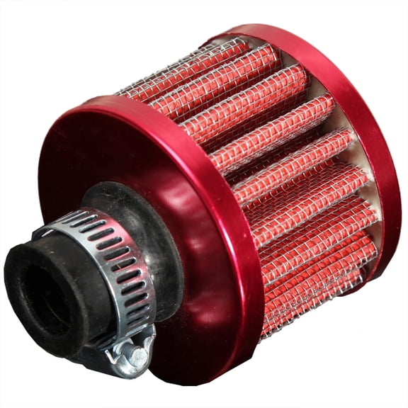12MM AIR FILTER CONE OIL RECOVERY STEAM CAR MOTORCYCLE RED,1 x 12mm Air Filter,RED