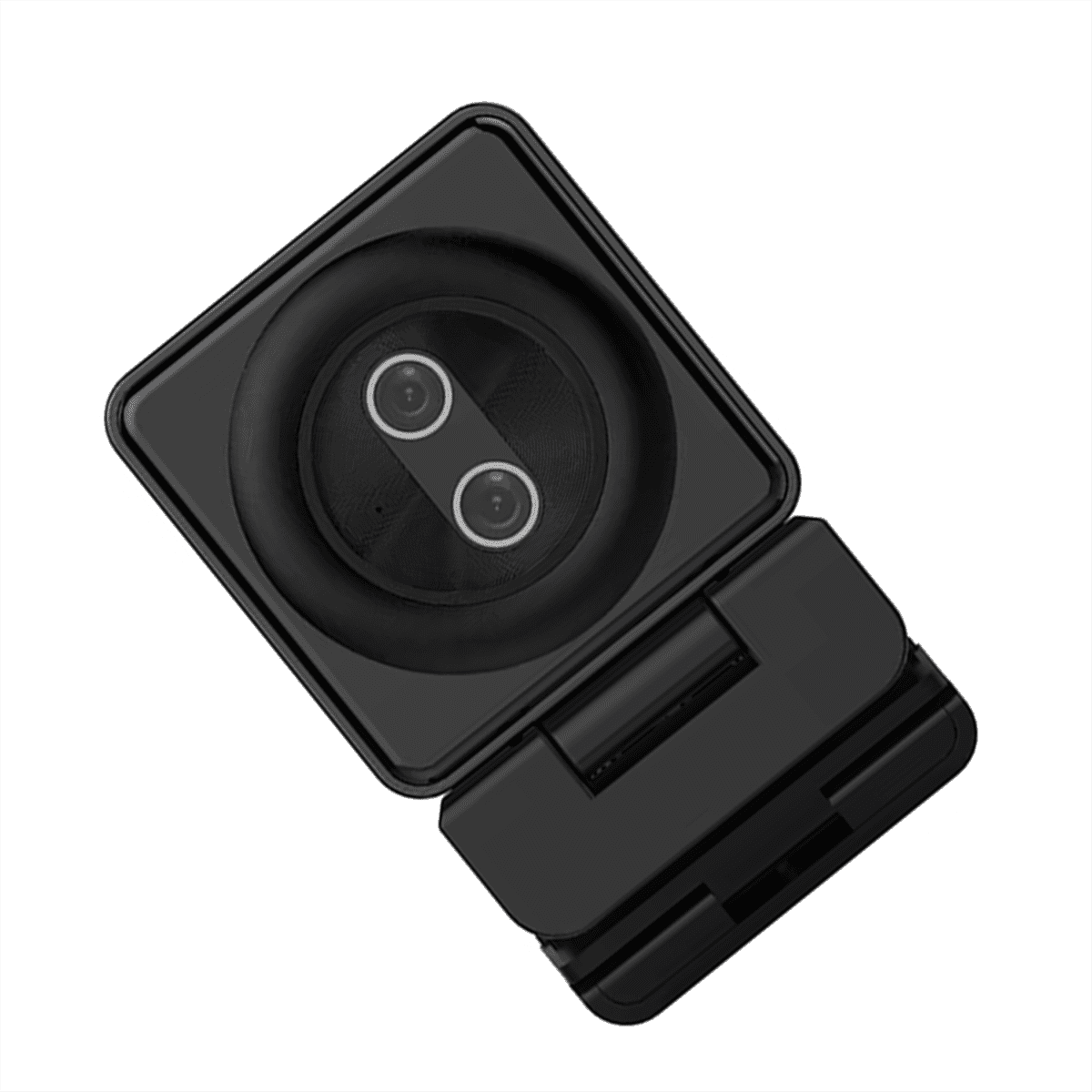12MP 4K Webcam 30fps Dual Lens USB Web Cam with Microphone Auto Focus Living Stream Camera 20X Zoom for Live Broadcast,1 * Binocular Camera 1 * Remote Control,Black