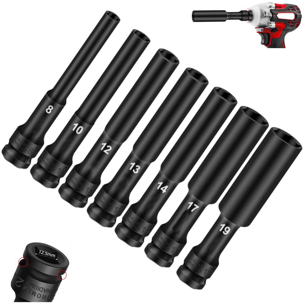 12Mm Drive Wrench Socket Set Range Of Head Sizes Thin Wall Design 12+14 Fangkenuo