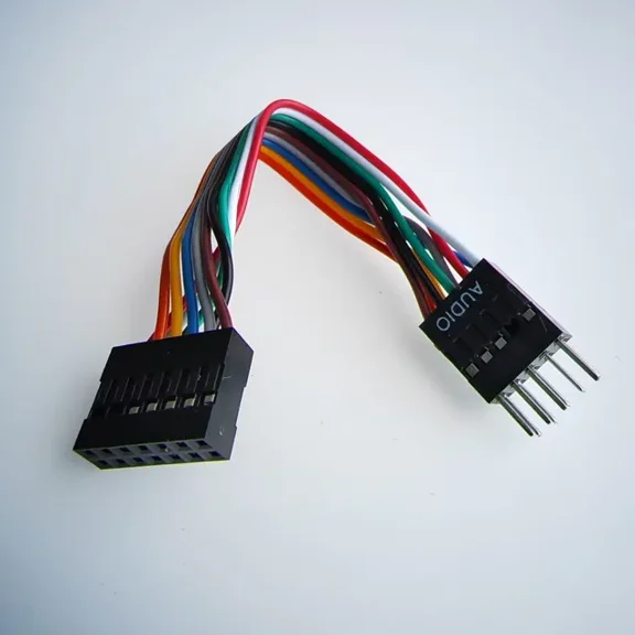 12P 9P USB 14P Audio 8p HDD Power LED Reset SW Switch Cable for Lenovo Mainboard Installed In Regular Chassis ATX Computer Case