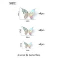 12PC 3D Hollow Butterfly Wall Décor 3 Sizes Butterfly Decor Hollow