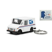 12PC BOX- 2.5 USPS LLV الولايات المتحدة خدمة البريد البريد Diecast نموذج لعبة سيارة شاحنة 172 KEYCHAIN
