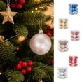 thumbnail image 1 of 12PC Christmas Ball Ornaments Set Shatterproof Plastic Christmas Tree Decorations for Xmas Party Home Decor 1.57" Hanging Christmas Decorations, 1 of 7
