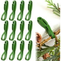 12PC Christmas Garland Hangers for Mantle,Garland Hooks Christmas Wreath Ties,Fireplace Stocking and Garland Hanger,Stretchable Silicone Adhesive Tape for Christmas Door Frame,Staircase Decoration