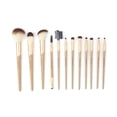 thumbnail image 1 of Walmart 12 Piece Face & Eye Makeup & Cosmetic Brush Set, Gold, 1 of 3