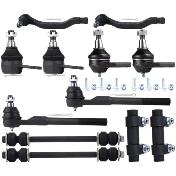 12PC For 2000-2001 Dodge Ram 1500 2WD Front Ball Joints Sway Bars Suspension Kit