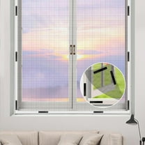 12PC Magnetic Window Screen Clips, Portable Fly Screen Clips, Self-Adhesive Clips, No Drilling Window Clip, Magnets for Blackout Curtains, Magnetic Window Clips for Home Office Screen