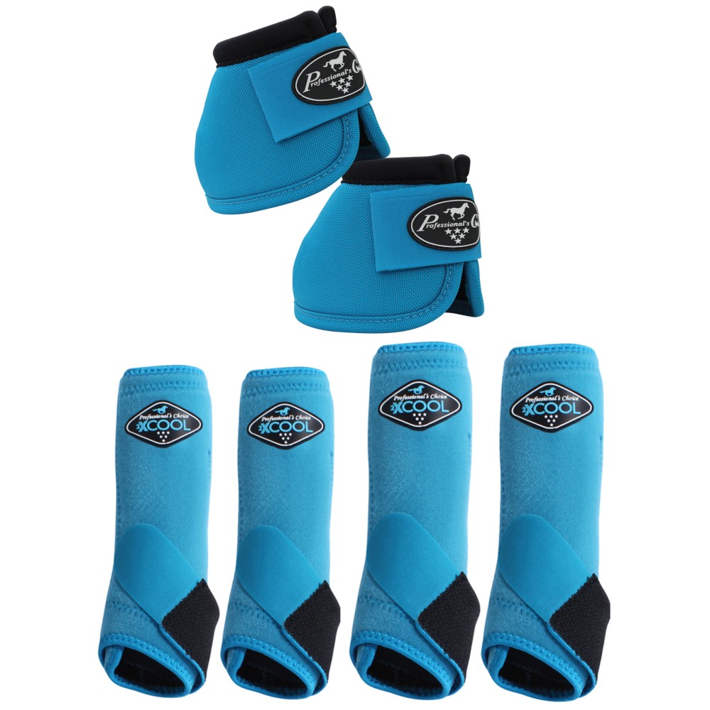 12PC Small Professionals Choice Horse 2XCOOL Ballistic Sport Bell Boots