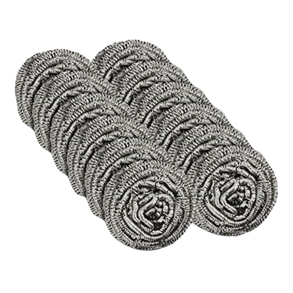 12PC Stainless Steel Wire Cleaning Ball Kitchen Store Cleaning Ball Steel Wool Scrubber Pad Used For Dishes