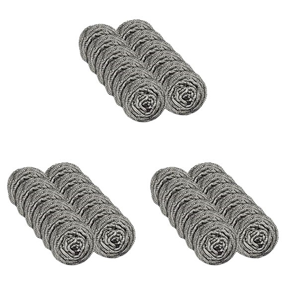 12PC Stainless Steel Wire Cleaning Ball Kitchen Store Cleaning Ball Steel Wool Scrubber Pad Used For Dishes