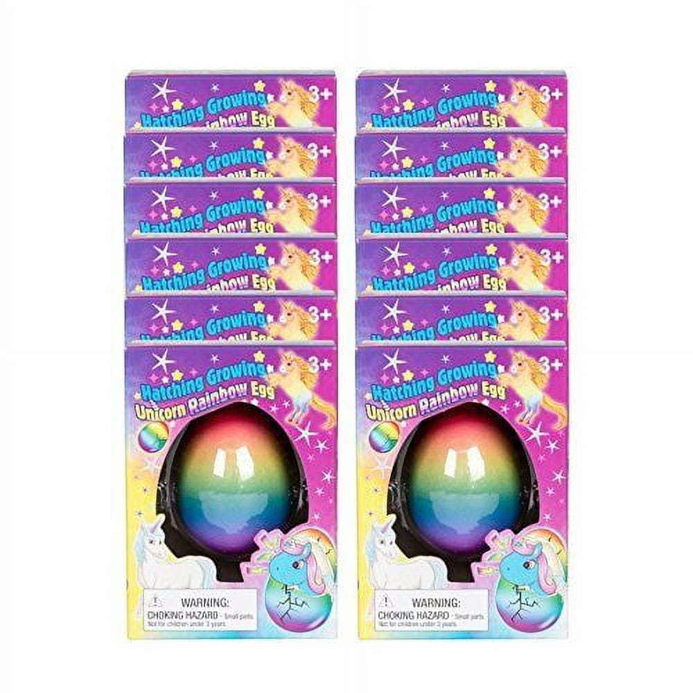 12PC Surprise Growing Unicorn Hatching Rainbow Egg Kids Toys Novelty Asst Colors Walmart