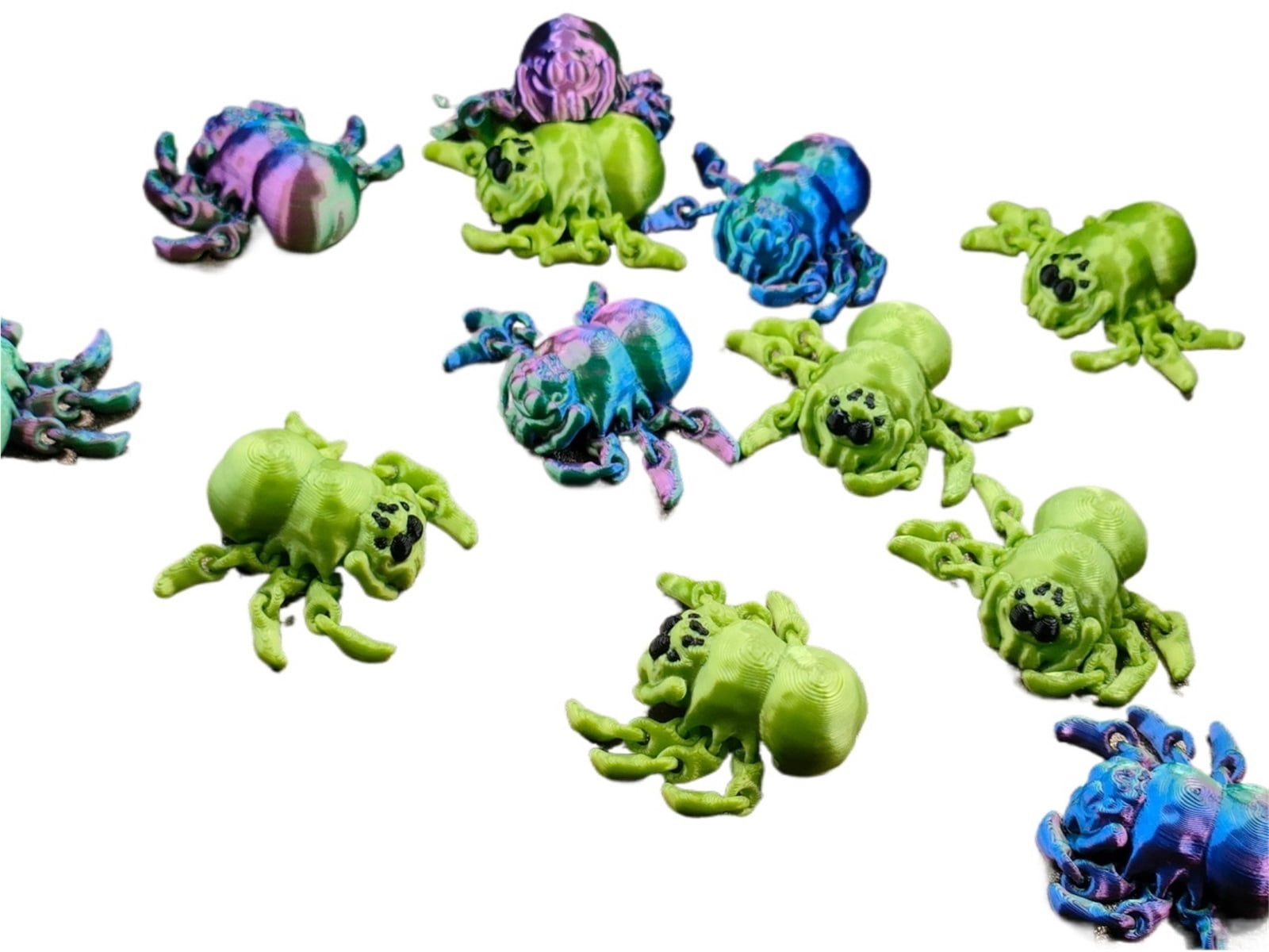 12PC miniature movable jumping spider! 3D printing