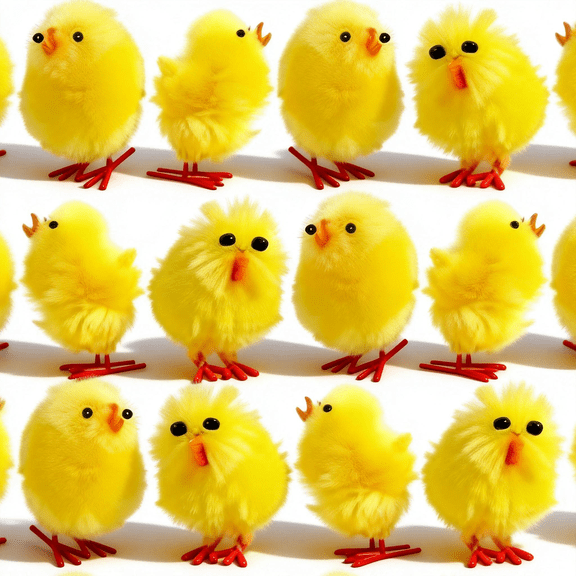 12PCS 1.18 Inch Easter Chick Mini Fluffy Chicks Cute Soft Yellow Small Chenille Chicks for Desk Dollhouse Succulents Decor Easter Christmas Party Supplies Gift Bag Fillers