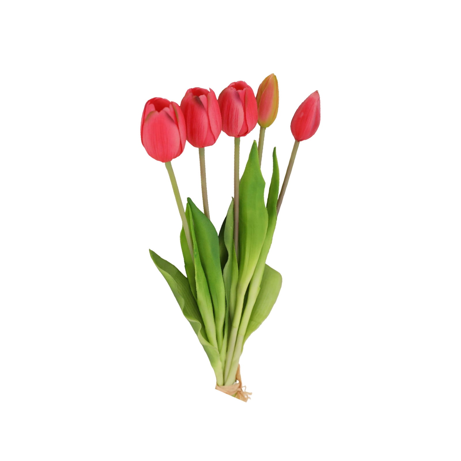 12PCS 16 Inch Fragrant Artificial Tulips - Real Touch Flowers with ...