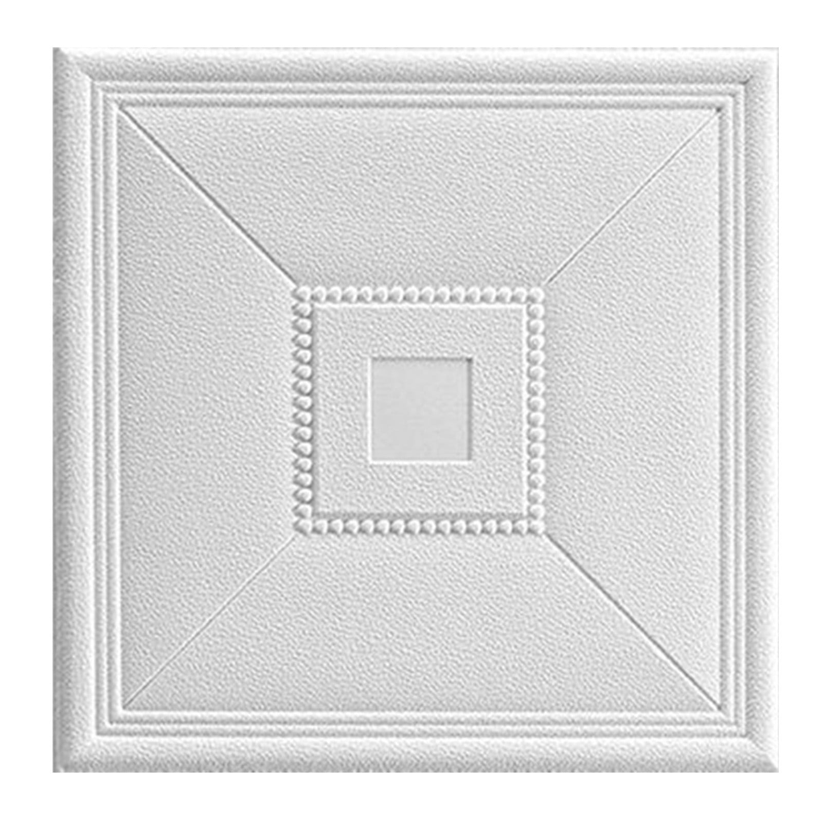 12PCS 3D Tile Stone Brick Wall Sticker Soft Foam Panels