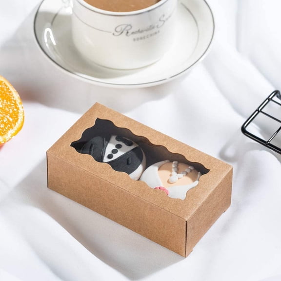 12PCS 4.17 x 2.16 x 1.37 Inches Premium Macaron Boxes for 2, Macaron Containers, Macaron Packaging for Wedding, Party, Thank You Favors and Baby Shower, Small Bakery Boxes for Mini Pastry
