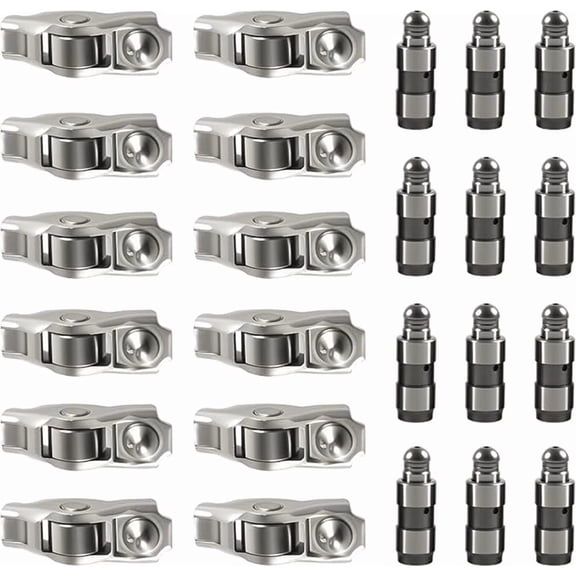 12PCS 5184296AH (Free Spins,Material 16MnCr5) Rocker Arm and Lifter Kit For Dodge Grand Caravan Journey Durango Charger, Chrysler 200 300,Ram 1500 Promaster 15/25/3500, Jeep Grand Cherokee 3.6L