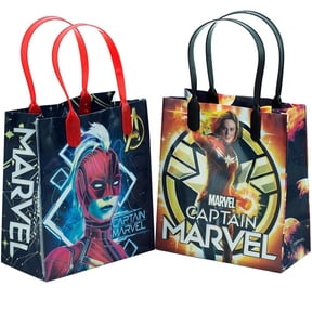 12PCS- 6" Avengers Captain Marvel Goodie Party Favor Gift Birthday Loot Bags