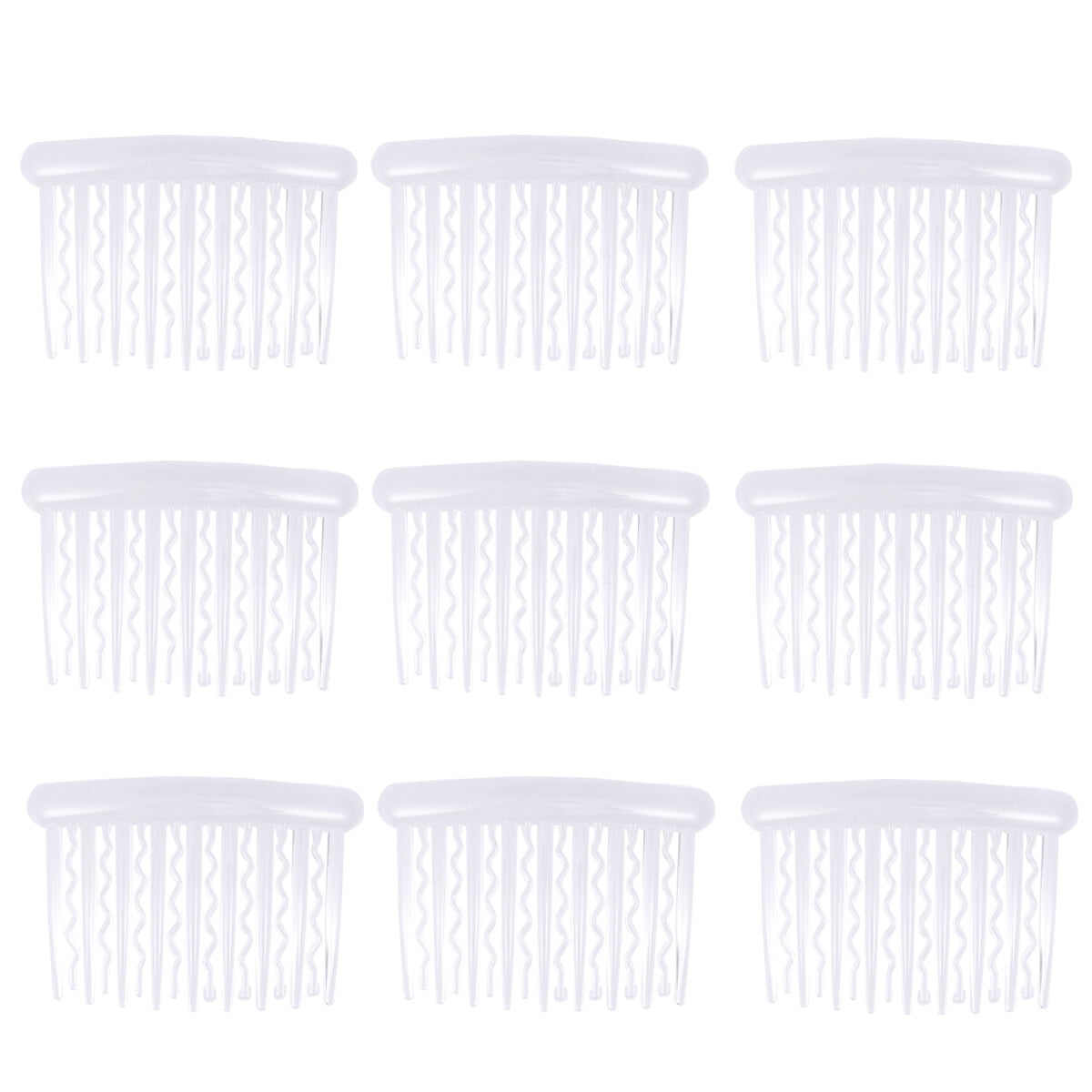 12PCS 8x5cm Plastic Hair Clip Combs Vintage Small Hair Side Combs