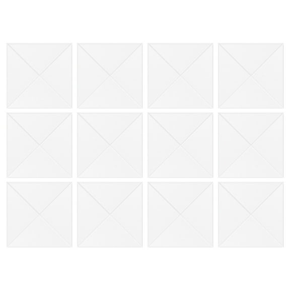 12PCS Acoustics Foam Wall Tiles Soundproof Foam Panel Square Wall Panels Perfect for Quiet Study Spaces and Library