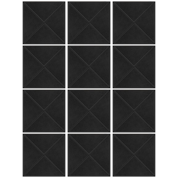 12PCS Acoustics Foam Wall Tiles Soundproof Foam Panel Square Wall Panels Perfect for Quiet Study Spaces and Library