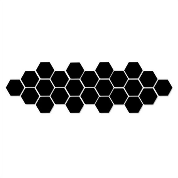 12PCS Acrylic Mirror Wall Stickers Self Adhesive Removable Hexagonal Decorative Mirror Sheet For Home Living Room Bedroom Decor