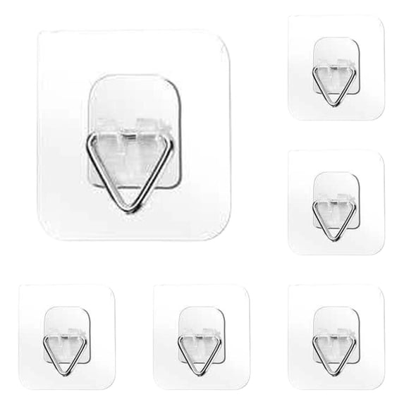 12PCS Adhesive Plate Hangers for The Wall Invisible Plate Hangers for Wall Display Heavy Duty Adhesive Plate Holders,Picture Hanging Hooks for Decorative Plates,Art Wall Decor,for Household Storage