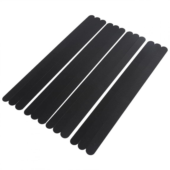12PCS Anti-Skid Tape, Waterproof Anti Slip Self-Adhesive Safety Tape, No Skid Strip Safety Tape Mat for Bath Shower, Decking, Walkways (Black)