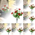 thumbnail image 1 of 12PCS Artificial Cemetery Flowers for Graves - Durable Silk Floral Arrangements for Outdoor Headstones, Memorial Decor, Funeral Flowers (Rose, Lily, Chrysanthemum) All Season Grave Decorations, 1 of 9