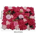 12PCS Artificial Flower Wall Panels (Red+Pink) Wall Floral Wedding
