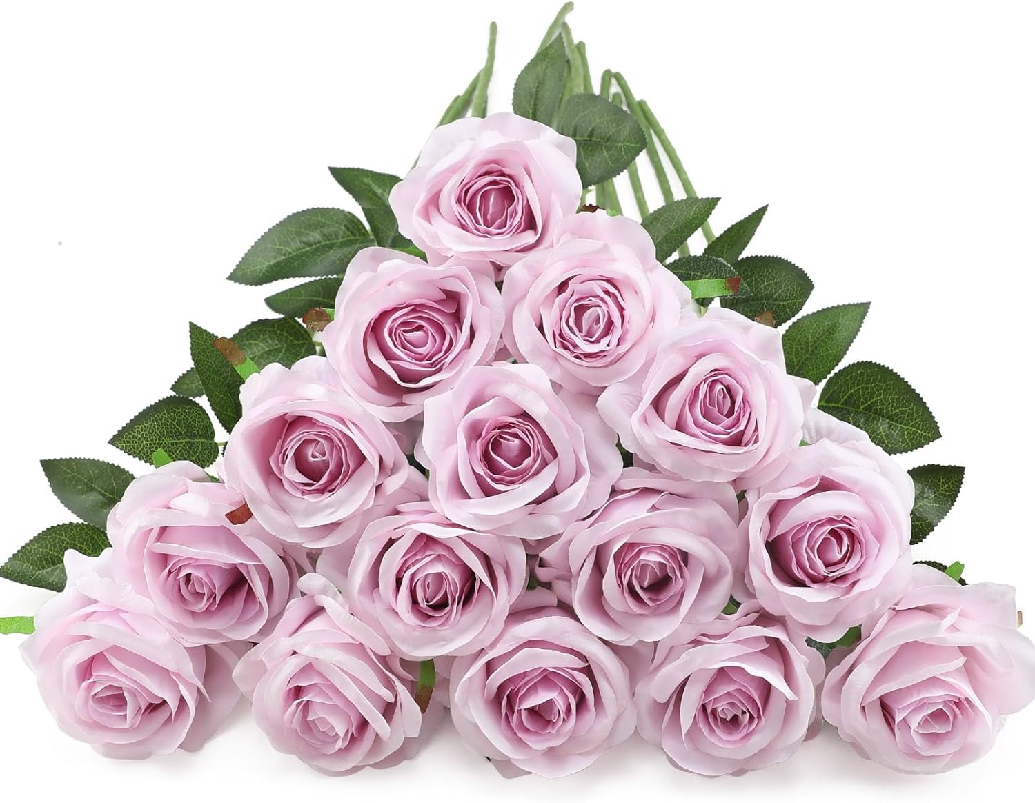 12PCS Artificial Roses Silk Flowers Fake Roses Bouquet Long Stem for Home Wedding Decoration Party (Wine)