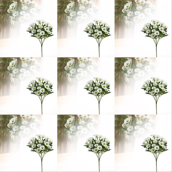 12PCS Artificial Silk Daisy Flowers - Multi-Color Daisies for Home Decor - Flowers for Wedding, Farmhouse & Outdoor Planters (Indoor/Outside Use)