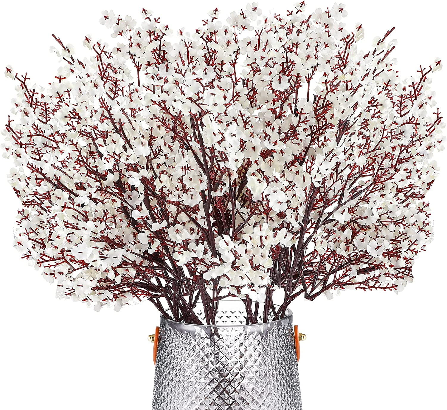 12PCS Baby Breath Artificial Flowers Gypsophila Bouquets Silk Faux