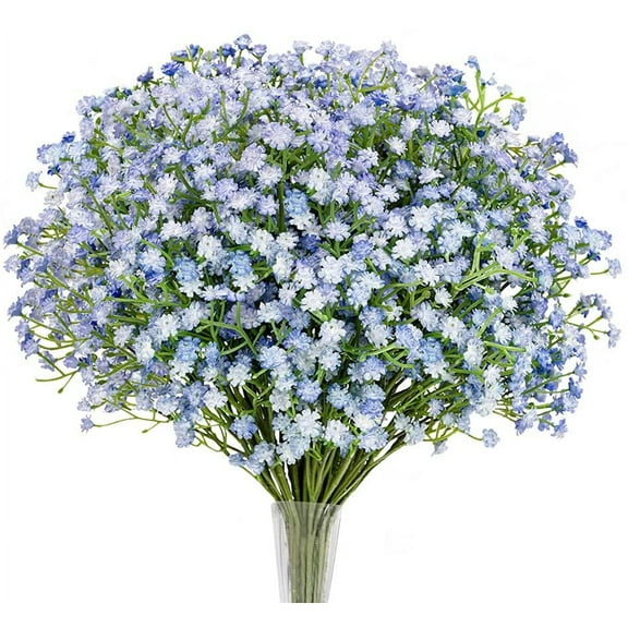 Dalrosia 12PCS Babys Breath Artificial Flowers, Gypsophila Real Touch Flowers for Wedding Party Home Garden Decoration