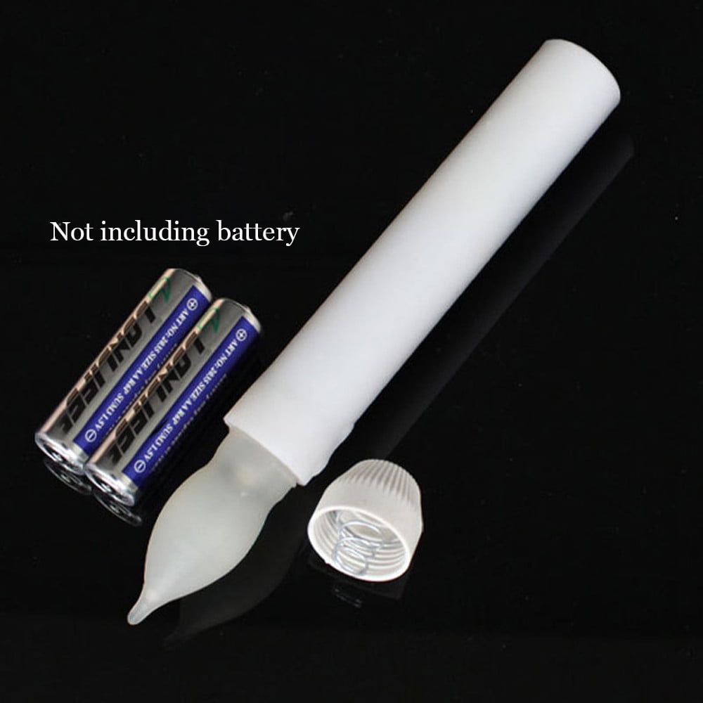12PCS Battery Operated Flameless LED Taper Candles Lights Lights