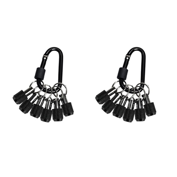 12PCS Bit Holder Key Chain,1/4 Inch Hex Shank Bit Holders,Quick Release Bit Holder for Nut Driver,Screwdriver&Drill Bits