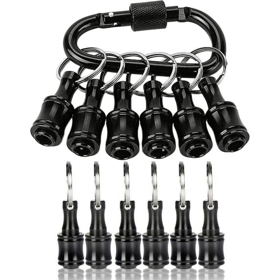 12PCS Bit Holders 1/4 Socket, Hex Shank Screwdriver Bit Holder for Impact Driver Drill Bit Keychain Extension Bar Quick Release Easy Change, Screwdriver Bit Holders for Tools & Home Improvement Gift
