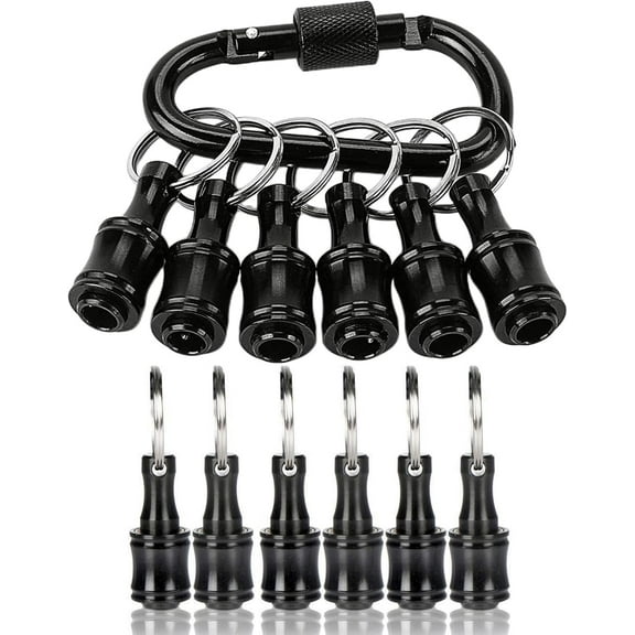 12PCS Bit Holders 1/4 Socket, Hex Shank Screwdriver Bit Holder for Impact Driver Drill Bit Keychain Extension Bar Quick Release Easy Change, Screwdriver Bit Holders for Tools & Home Improvement Gift