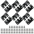12PCS Black Mount Bracket Interlock Hanging Buckle Z Clips Headboard