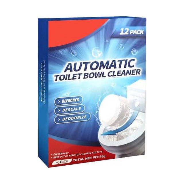 12Pack Toilet Bowl Cleaning Tablets with Slow Release Technology for