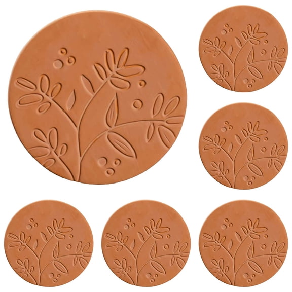 12PCS Brown Sugar Keeper 2.2*2.2inch Terracotta Brown Sugar for Food Storage Containers Disc Saver Brown Sugar Softener Multiple Uses for Food Storage Containers Reusable and Food Safe