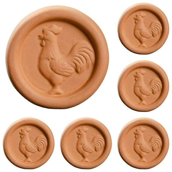 12PCS Brown Sugar Keeper 2.2*2.2inch Terracotta Brown Sugar for Food Storage Containers Disc Saver Brown Sugar Softener Multiple Uses for Food Storage Containers Reusable and Food Safe