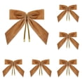 thumbnail image 1 of 12PCS Burgundy Small Velvet Christmas Bows for Christmas Tree,Wreath,Gift Wrapping,Crafts,Wedding,Party, Twist Tie Bows for Treat Bag Bakery Candy Bags, Home Decor, 1 of 5