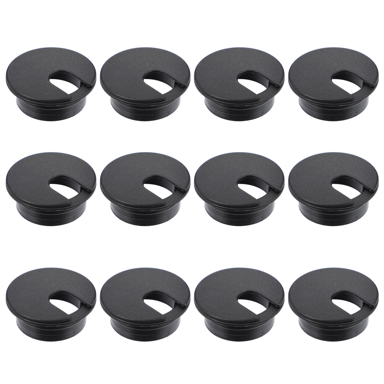 12PCS Cable Wire Grommet Round Computer Desk Hole Cover 35mm Cord