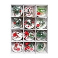 thumbnail image 1 of 12PCS Christmas Ball Ornaments, Christmas Tree Decoration, Holiday Multiple Styles Ornaments, Christmas Party Balls, 1 of 3