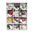 thumbnail image 1 of 12PCS Christmas Ball Ornaments Christmas Tree Decoration Holiday Multiple Styles Ornaments For Christmas Trees Party Ball Decoration Plastic Ball, 1 of 6