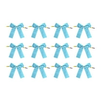 12PCS Christmas Bows, Velvet Christmas Wreath Bows for Xmas Tree Garland Party Decoration